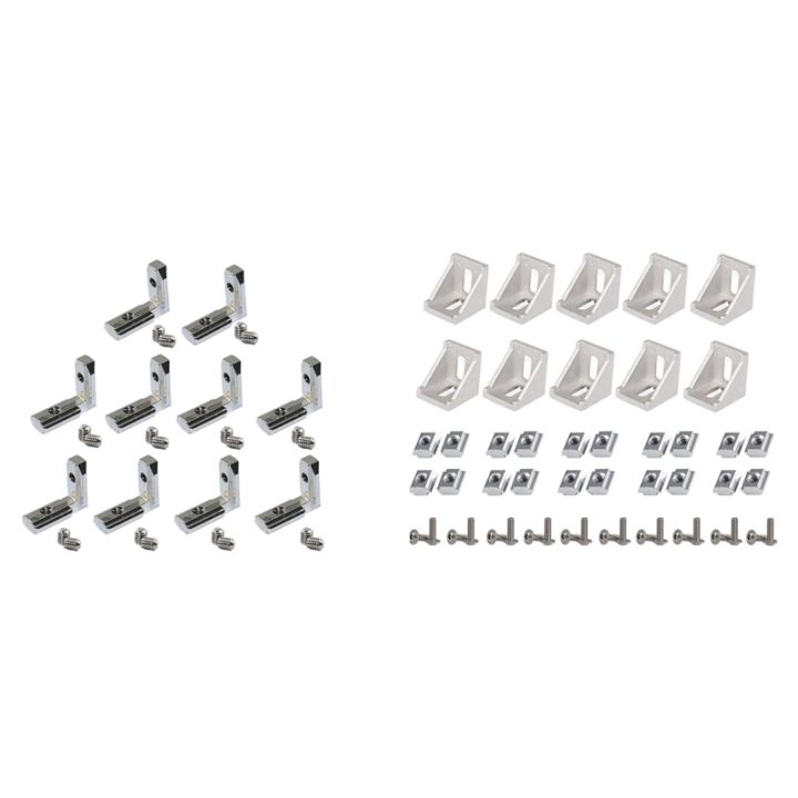50Pcs%20Corner%20Bracket%202020%20Series%20Profile%20Connector%20Set%20with%2020Pcs%20T%20Slot%20L-Shape%20Interior%20Inside%20Corner%20Connector%20-%20Image%202
