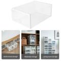 1 Piece Single Box Storage Shoe Box, Household Shoe Cabinet Simple Transparent Thick Plastic Drawer Shoe Box Can Be Stacked. 