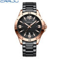 CRRJU 5003  Stainless Steel Simple Fashion Date Analog  Wrist Watch For Men. 