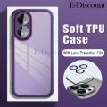 New Phone Case For Honor X5 Plus 4G Cover Camera Protection Semi Transparent Soft Silicone Shockproof with Lens Protector Films for Honor X5 Plus Case.