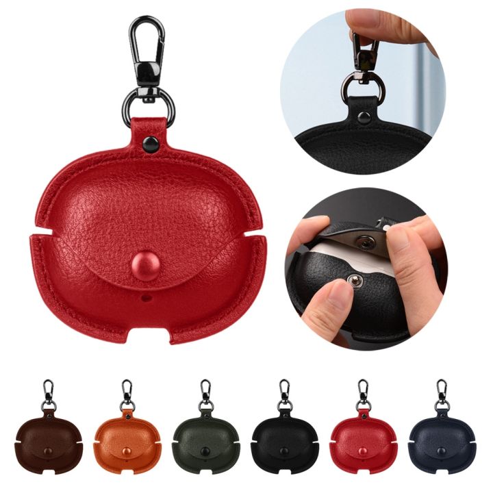 (New)%20For%20Realme%20Buds%20Air%205%20Pro%20Leather%20Earphone%20Protective%20Case%20with%20Hook%20-%20Image%202