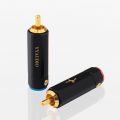 YYTCG Pure Copper Gold Plated RCA Plug Self Locking Audio Connector.
