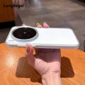 Transparent Full Frame Phone Case For OPPO Find X8 Pro Ultra VIVO X200 X300 Pro Mini Independent Button Lens Frame Bumper Cover.