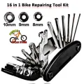 Multifunctional Bike Pocket Repair L Tools Set Bicycle Tool Kit, Repair Kit For Bike 16 in 1 - Black Prince Cycle Store. 