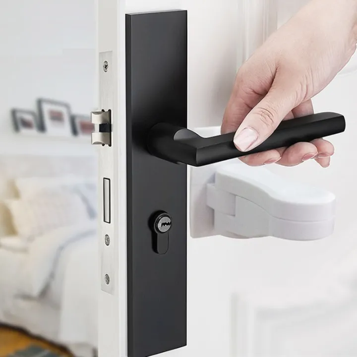 Home%20Universal%20ABS%20Protection%20Device%20for%20Children%20Safety%20Anti-open%20Handle%20Locks%20Door%20Lever%20Lock%20Baby%20Kids%20Safety%20Doors%20Lock%20-%20Image%204
