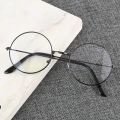 Men And Women Retro Round Blue Light Computer Mirror Reading Playing Games Eye Protection Decorative Glasses.