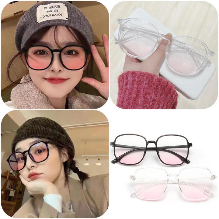 Large%20Frame%20Blush%20Glasses%20Plastic%20Frame%20Cute%20Girl%20Makeup-free%20Glasses%20Full%20Frame%20Eyewear%20Myopia%20Frames%20Goggles%20-%20Image%202