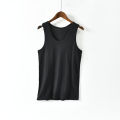 Spring and Summer Thin Men's I-Shaped Boxing Pure Cotton Home Large Sizes Availiable Cotton Thin Thread Hurdle Base Inner Wear Vest.
