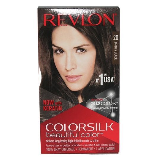 Revlon Colorsilk Beautiful Hair Color 20 Brown Black