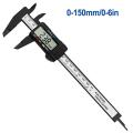 Professional Digital Vernier Caliper 0-150mm 6-inch LCD Electronic Carbon Fiber Altimeter Micrometer Measuring Universal Tool-0-150mm.