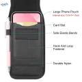 Cell Phone Nylon Protective Case Waist Bag Shockproof Outdoor Accessories Black. 