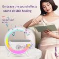 LED Wireless Charging Table Lamp Bluetooth Speaker Intelligent Atmosphere RGB Light Bluetooth Speaker With Wireless Charging BT2301 Wireless Charger Speaker. 