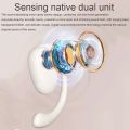 JS511 OWS Ear-mounted Dual-mic Call Noise Reduction LED Digital Display Bluetooth Earphones.