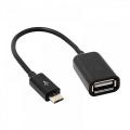 OTG Micro USB Cable Adapter - Black. 
