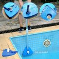 Triangle Pool Vacuum Head Inground Above Ground Swimming Pool Vacuum Brush Head Spa Vinyl Pool Vacuum Attachment with Weighted Base and Brushes. 