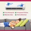 2-Piece AC Sticker Set - Split AC Wall Sticker for Air Conditioner. 
