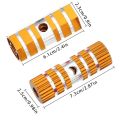 1 Pair Bike Pedals Axle Foot Rest Pegs Anti-Slip Aluminum Alloy BMX Mountain Road Cycling Bicycle Front Rear.
