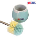 Proclean Toilet Brush TB-1787 with Holder. Decorative, Modern, Freestanding, Heavy Duty Toilet Bowl Shape Cleaning Brush Set for Bathroom Deep Cleaning Compact Flexible Toilet Cleaner Brush. 