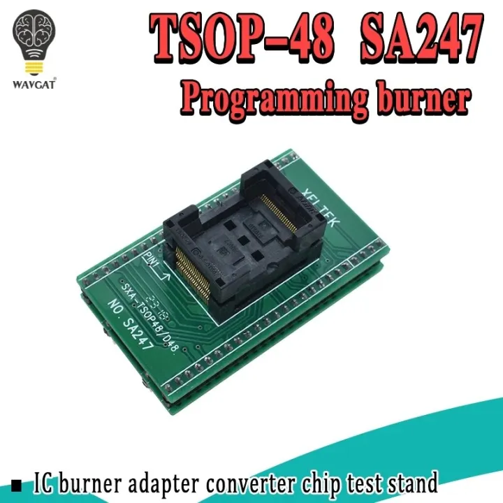 Top Quality TSOP48 to DIP48 adapter,TSOP48 test socket 0.5mm Pitch for RT809F RT809H & for XELTEK USB Programmer