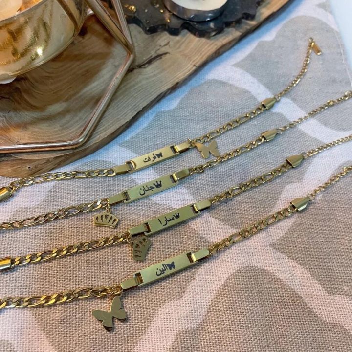 Auxauxme%20Personalized%20Engraved%20Baby's%20Name%20Date%20Custom%20Bracelets%20For%20Girls%20Boys%20Stainless%20Steel%20Child%20ID%20Bar%20Bracelet%20DIY%20Gift%20-%20Image%204