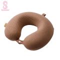 Airplane Travel Pillow Comfortable U-shaped Neck Pillow for Travel Soft Breathable Support Cushion for Fatigue Relief U-shaped Travel Pillow. 