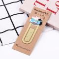 Cute Stationery Cartoon Reading Paper Cilp Japanese Metal Bookmark Kittens Book Mark Bookmark Cat Bookmark. 