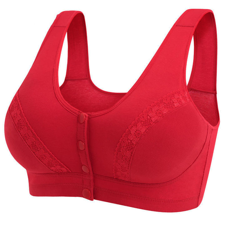 Year%20of%20Birth%20Red%20Bra%20Set%20Front%20Buckle%20Wireless%20Mother%20Underwear%20Large%20Size%20Middle-Aged%20and%20Elderly%20Bra%20Tiger%20Gift%20Box%20-%20Image%205