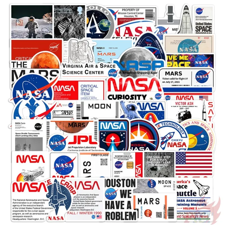 %E2%9D%89%20National%20Aeronautics%20&%20Space%20Administration%20-%20NASA%20Stickers%20%E2%9D%89%2050Pcs/Set%20Waterproof%20DIY%20Fashion%20Decals%20Doodle%20Stickers%20-%20Image%202