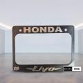 Honda Livo Bike Stainless Steel Number Plate/License Plate Frame Or Holder with Laser Marking Bike Name. 
