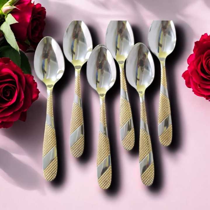 6%20pieces%20Stainless%20steel%20Tea%20Spoon%20Set-%20Multi-Design%206-Inch%20For%20Kitchen%20and%20Dining-Chamis%20-%20Image%202
