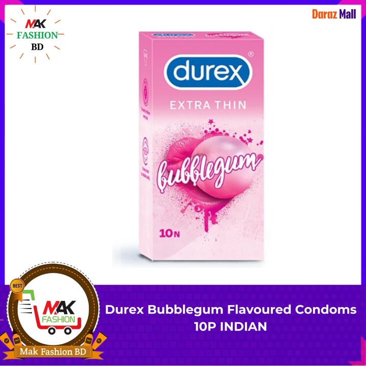 Durex Bubblegum Flavoured Condoms 10P