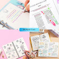 8pcs Dual Line Contour Markers, Dual Tip Curve Pens, Multicolor Fun Curved Pens, Quick Dry Markers Note Drawing Highlighter, Cur. 