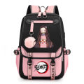 Novelty Anime Demon Slayer Nezuko Canvas Backpacks Teenage Girls Large School Bag Children Casual Bookbags Fashion Women Bagpack.