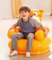 Inflatable Teddy Bear Chair - Yellow Highly Vital - Cartoon Creative Inflatable Air Sofa Kids Chair-Household Toddlers Children - Toys & Games - Modern and Trendy. 