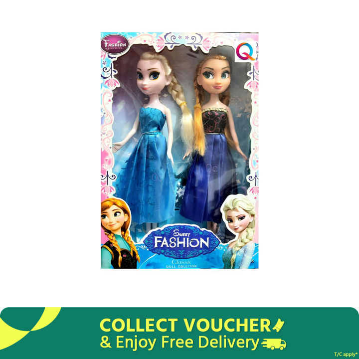 Frozen Anna & Elsa Doll Set for Girls Play & Fun