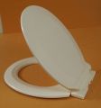 Premium Adjustable Round Toilet Seat Cover with Hydraulic Hinge, Durable Plastic, M-704.