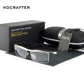 HDCRAFTER 2018 Eyewear Rimless Square Myopia Glasses Frame Men Brand Comfortable Slip-resistant Eyeglasses Frames for Men. 