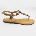 China factory new style 2024 beach womens flat shoes flat sandals.