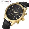 CUENA Watches Men fashion watch luxury brand Quartz Watch Leather Blet Mens Watches Clock.
