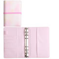 Binder Hand Book Leather PU Binder Cash Budget Book A6 Gradual Binding Macarone.