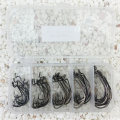 255Pcs Fishing Hooks High Carbon Steel Worm Senko Bait Jig Fish Hooks with Plastic Box. 