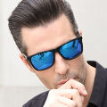 Mens Polarized Sunglasses men Classic Square Sun Glasses UV400 Mirror Aluminum Leg Eyeglass trend fashion glasses.