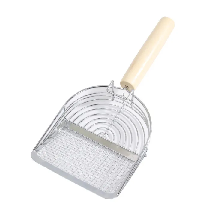round%20Handle%20Stainless%20Steel%20Wooden%20Handle%20Oval%20Mesh%20Cat%20Litter%20Shovel%20Leather%20Taobao%20Double%20Filter%20Cat%20Litter%20Shovel%20Fine%20Hole%20Two-in-One%20-%20Image%206
