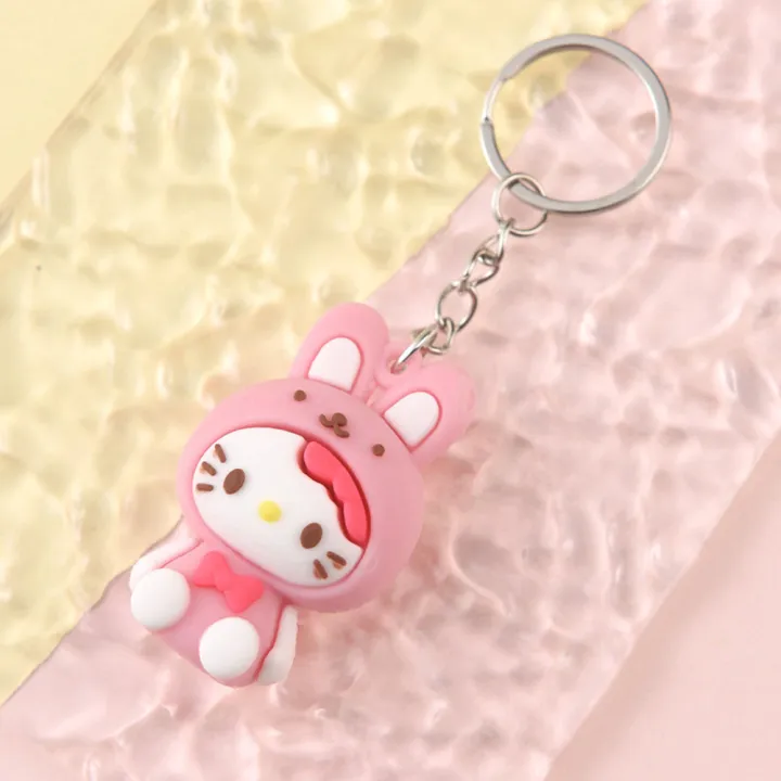 Creative%20Rubbe%20Keychain/Popular%20Cartoon%20KT%20Series%20Kuromi%20Cinnamoroll%20My%20Melody%20Hello%20Kitty%20Car%20Pendant%20Decoration%20For%20Bags/Key%20Rings%20Accessories%20-%20Image%206