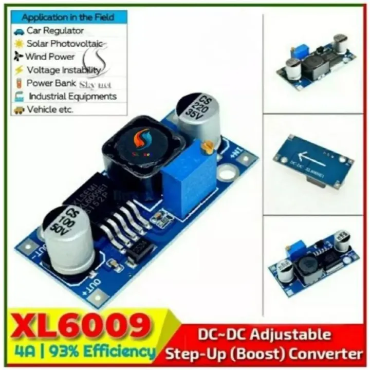 XL 6009 DC - DC BOOST CONVERTER STEP -UP POWER MODULE