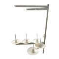 Industrial Metal Sewing Machine Thread Stand Holder for Sewing Embroidery Supplies with Heavy Duty Plastic Base. 