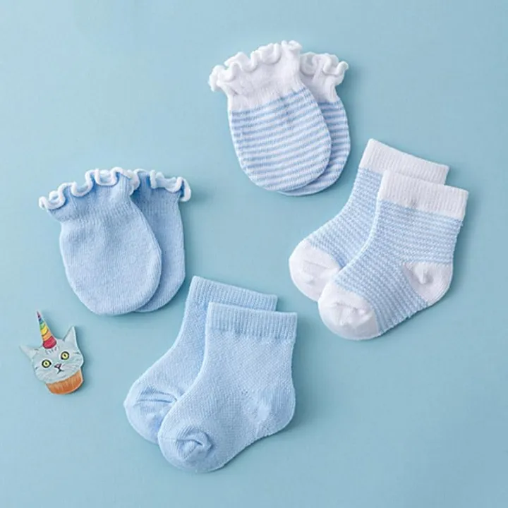 4Pairs/Lot%20Lace%20Ruffles%20Baby%20Socks%20Gloves%20Set%20Breathable%20Cotton%20Infant%20Socks%20Anti%20Scratch%20Newborn%20Protection%20Face%20Mittens%20Socks%20-%20Image%203