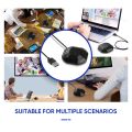 USB Conference Microphone 360 Omnidirectional Condenser Computer PC Mic with Touch Mute Plug Play Compatible with Windows MacOS.