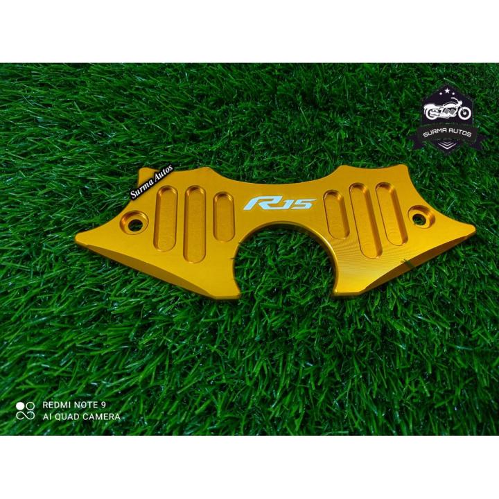 Motorcycle Accessories Top Triple Clamp Upper Fork Holder Panel Protection Link Plate For YAMAHA R15 V3 indonesian Mini