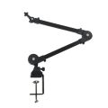 Portable Microphone Boom Stand Metal Microphone Holder Arm Support up to 2KG.